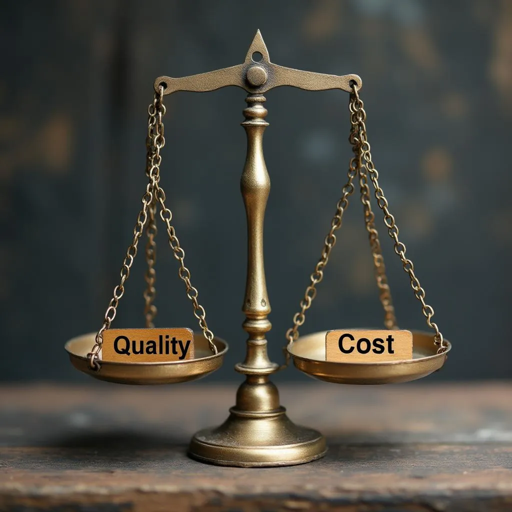 Artículo sobre el equilibrio entre calidad y costo